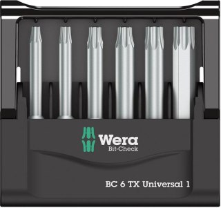 Wera Zestaw bitów Bit-check 6 TX (TORX) Universal 1 Wera