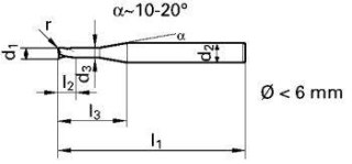 GÜHRING Wiertlo lufowe pelnoweglikowe, typ EB100 2,50x120mm GÜHRING