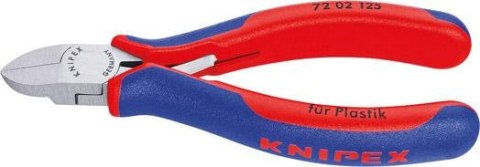 KNIPEX Szczypce tnące boczne do tworzywa sztucznego, 125mm, 72 02 125, KNIPEX