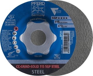 PFERD Sciernica tarcz.CC-GRIND Solid SGP STEEL 115mm PFERD