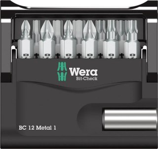 Wera Zestaw bitow Bit-Check 12 Metal 1 Wera