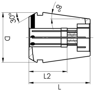 GÜHRING Wiertlo krete DIN345, HSSCo5, szlifowane, typ INOX, chwyt MK 10,8mm GÜHRING