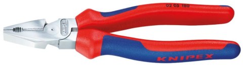 KNIPEX Szczypce uniwersalne (chromowane), o zwiększonym przełożeniu, 225mm, 02 05 225 KNIPEX