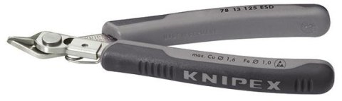 KNIPEX Szczypce tnące boczne ESD, 125 mm, dla elektroników, Fi 0,2-1,6 mm, 78 13 125, KNIPEX