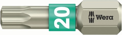 Wera Bit nierdzewny 1/4" DIN3126C6,3, do srub z gniazdem Torx 20x25mm Wera