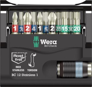 Wera Zestaw bitow Bit-Check 12 Stainless 1 Wera