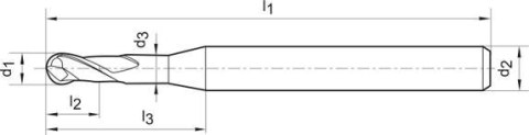 GÜHRING Wiertło kręte HSSE INOX 4,4mm GÜHRING