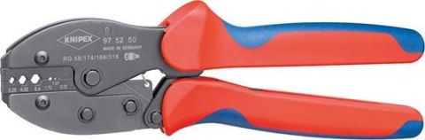 KNIPEX Szczypce do zagniatania tulejek, 220mm, PreciForce, 97 52 50, KNIPEX