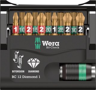 Wera Zestaw bitów Bit-Check 12 Diamond 1 Wera