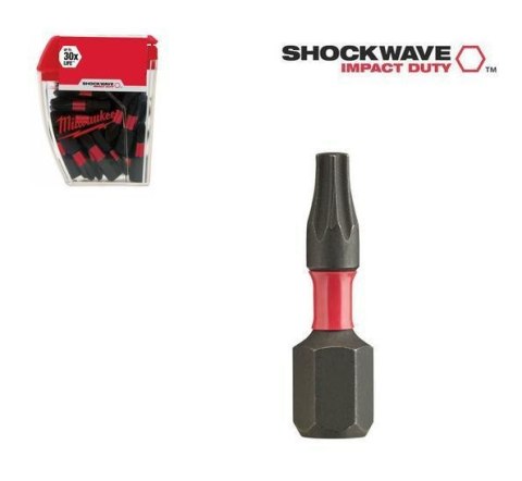 Końcówka t30 x 25mm/25szt. Shockwave impact 4932430886