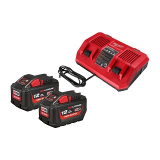 Milwaukee Akumulator M18hb12 x2 +ładowarka m18 dfc hnrgo3-122 4932492935