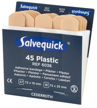 CEDERROTH Opakowanie uzupełniające Salvequick bandaże na palce 6x45 hydrofobowe