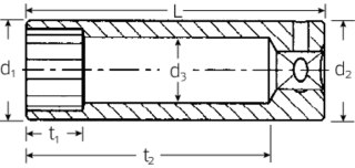 STAHLWILLE Nasadka 1/4" rozmiar 1/4" głęboka AS 40605/40606 STAHLWILLE