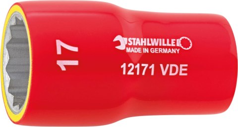 STAHLWILLE Nasadka 3/8" 11mm, 12-kątna, krótka, izolowana 1000V VDE STAHLWILLE