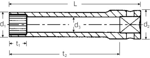 STAHLWILLE Nasadka 3/8" SPLINE-DR 3/8"=12mm STAHLWILLE