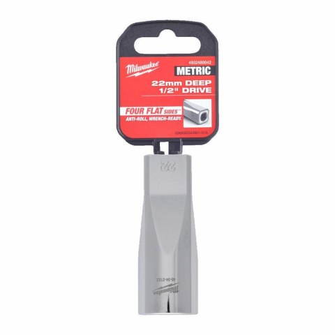 Milwaukee klucz nasadowy nasadka 1/2" długa 22mm 4932480042 Milwaukee klucz nasadowy nasadka 1/2" długa 22mm 4932480042