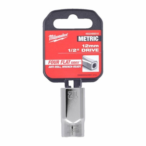 Milwaukee klucz nasadowy nasadka 1/2" krótka 12mm 4932480010 Milwaukee klucz nasadowy nasadka 1/2" krótka 12mm 4932480010