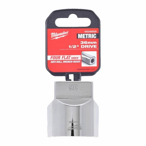 Milwaukee klucz nasadowy nasadka 1/2" krótka 36mm 4932480029 Milwaukee klucz nasadowy nasadka 1/2" krótka 36mm 4932480029