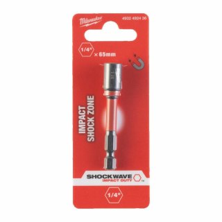 Milwaukee końcówka z nasadką magnetyczna hex 1/4" (65mm) 4932492436