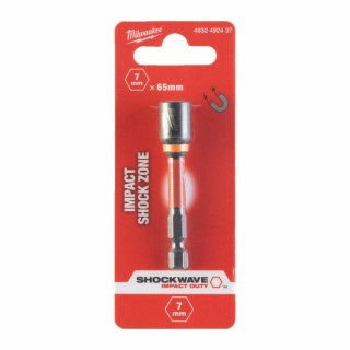 Milwaukee końcówka z nasadką magnetyczna hex 7mm (65mm) 4932492437