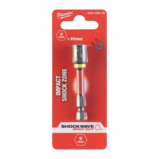 Milwaukee końcówka z nasadką magnetyczna hex 8mm (65mm) 4932492439