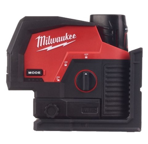 Milwaukee laser płaszczyznowy +pion zielony 38m 1x3,0ah m12cllp-301c 4933478100