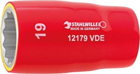 STAHLWILLE Nasadka 1/2" 10mm, 12-kątna, krótka, izolowana 1000V VDE STAHLWILLE