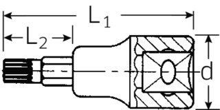 STAHLWILLE Nasadka 1/2" XZN M10 STAHLWILLE