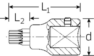 STAHLWILLE Nasadka 3/4" XZN M14 STAHLWILLE