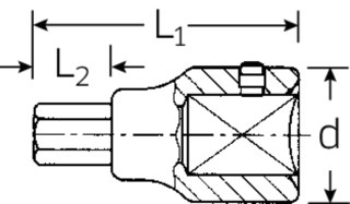 STAHLWILLE Nasadka INHEX 1" 14mm STAHLWILLE