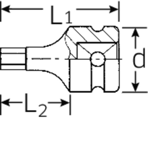 STAHLWILLE Nasadka INHEX 1/2" IMPACT 19mm STAHLWILLE