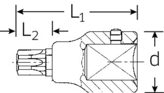 STAHLWILLE Nasadka wkrętakowa 3/4" T60 TORX STAHLWILLE