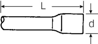 STAHLWILLE Przedłużka 1", 200 mm, rozmiar 8 STAHLWILLE