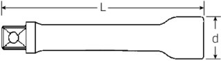 STAHLWILLE Przedłużka 1/2" 130mm, rozmiar 5 STAHLWILLE