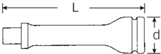 STAHLWILLE Przedłużka 1/2" IMPACT, 130 mm STAHLWILLE