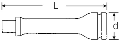 STAHLWILLE Przedłużka 1/2" IMPACT, 52 mm STAHLWILLE