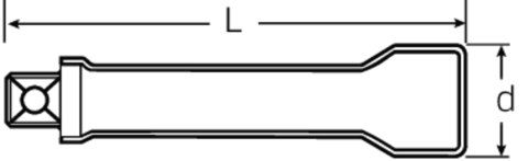 STAHLWILLE Przedłużka 3/8", L=94mm, izolowany 1000V VDE STAHLWILLE