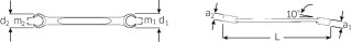 STAHLWILLE Klucz oczkowy dwustronny otwarty 16x19mm , OPEN-RING STAHLWILLE