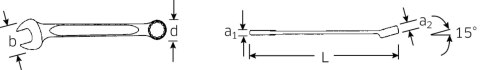 STAHLWILLE Klucz płasko-oczkowy, SPLINE DRIVE 1/2"=16mm STAHLWILLE