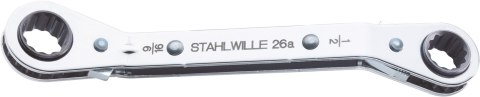 STAHLWILLE Klucz grzechotkowy 1/2"x9/16" odgięty, AS-drive STAHLWILLE