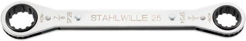 STAHLWILLE Klucz oczkowy grzechotkowy SPLINE DRIVE rozmiar 12x14mm (3/8"x7/16") STAHLWILLE