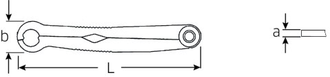STAHLWILLE Klucz oczkowy otwarty szybki 19mmx3/4" STAHLWILLE