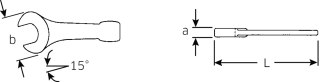 STAHLWILLE Klucz płaski 90mm do młota STAHLWILLE
