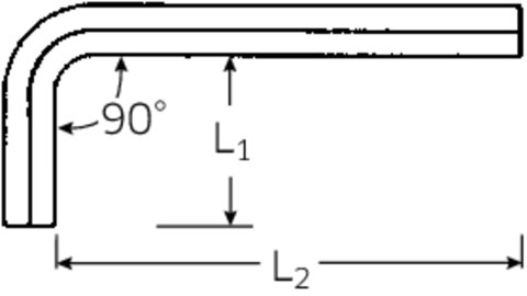 STAHLWILLE Klucz trzpieniowy 0,7mm/0,028" łamany, krótki STAHLWILLE