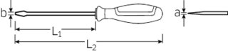 STAHLWILLE Wkrętak płaski 0,6x3,5x75mm DRALL+ STAHLWILLE