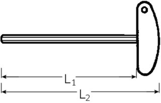 STAHLWILLE Wkrętak trzpieniowy 2mm z uchwytem poprzecznym STAHLWILLE