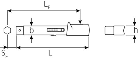 STAHLWILLE Klucz dynamometryczny 70-350 in.lb 9x12mm STAHLWILLE