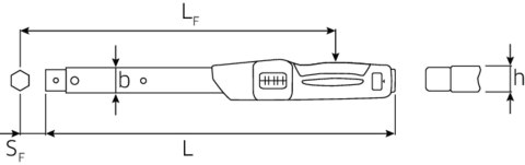 STAHLWILLE Klucz dynamometryczny60-300 ft.Ib (800-3600 in.lb) 14x18mm STAHLWILLE