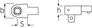 STAHLWILLE Końcówka wtykowa z czopem kwadratowym 3/8" do kluczy dynamometrycznych 9x12 mm STAHLWILLE