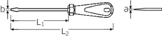 STAHLWILLE Wkrętak płaski 0,8x4,0x100mm 3K DRALL STAHLWILLE